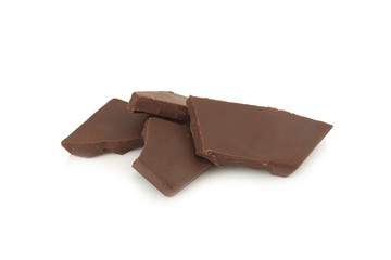 chocolate isolated on white background
