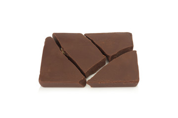 chocolate isolated on white background
