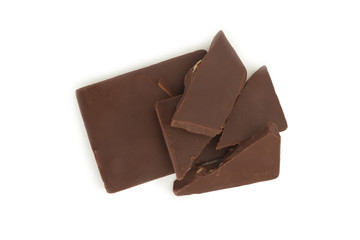 chocolate isolated on white background