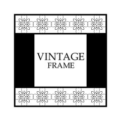 Retro ornamental frame