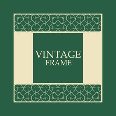 Retro ornamental frame