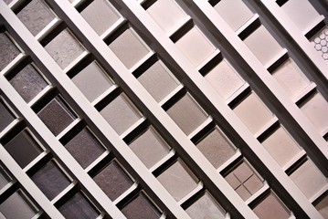 sample of colored tiles