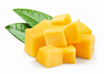 Ripe mango isolated