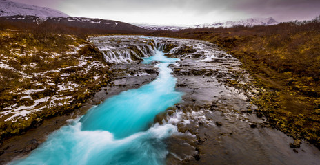 Bruarfoss - May 03, 2018: Bruarfoss Waterfall, Iceland
