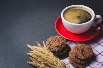 flat lay coffee concept