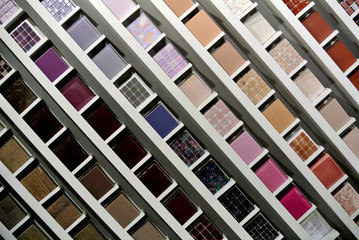 sample of colored tiles