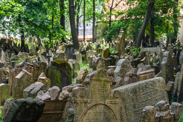 Jewish Cemetery in Prague, Czech Republic