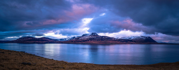 Icelandic wilderness - May 08, 2018: Mountains in the wilderness of Iceland