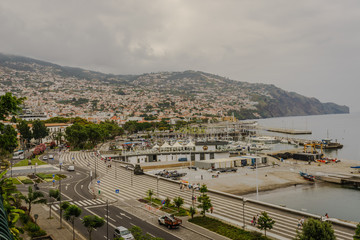 Blick auf Hafen, Funchal, Madeira