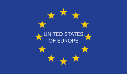 United States of Europe on EU flag