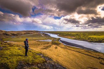 Fjadrargljufur - May 05, 2018: Panorama of the wild landscape of Fjadrargljufur, Iceland