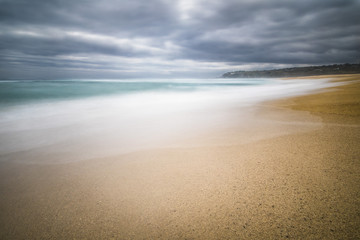 Tunquen Beach in Valparaiso region and close to Algarrobo, an awesome and wild beach with a lot of wildlife because of it wetlands