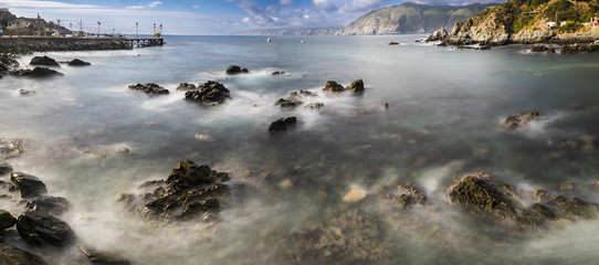 Fishing Village at Chile, the Humboldt current take a lot of nutrients to the area make it perfect for fishing, here we can see Caleta Quintay in Valparaiso an old whale fishing village © abriendomundo