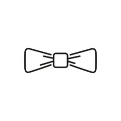 Simple Bowtie Thin Line Icon Illustration Design