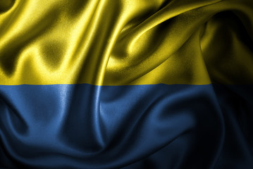 Ukraine Silk Satin Flag