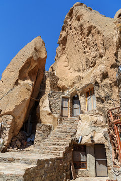 House in rock village Kandovan. Iran