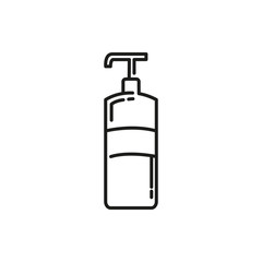 Soap Foam Spray Thin Line Icon Illustration Design