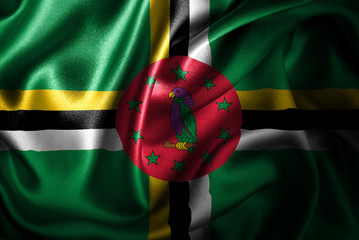 Dominica Silk Satin Flag
