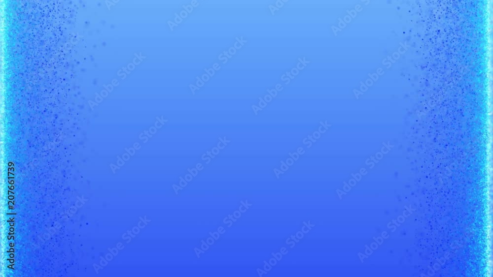 Wall mural waterfall of particles and backlit bubbles. 4k uhd animation loop template.
