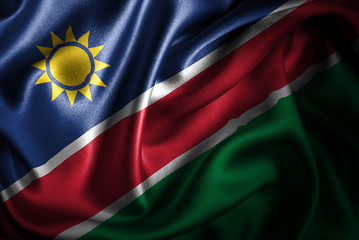 Namibia Silk Satin Flag