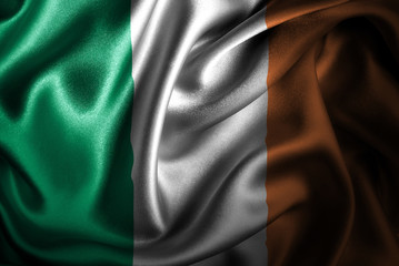 Ireland Silk Satin Flag