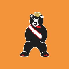 Berliner Bär mit Händen in den Taschen