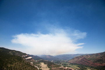 Fototapeta na wymiar The 416 fire in Durango, Colorado on Saturday June 2nd