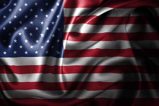 United States Silk Satin Flag