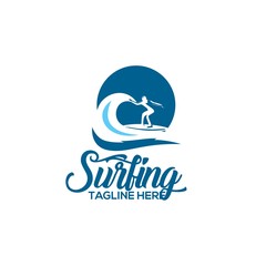 Surfing logo