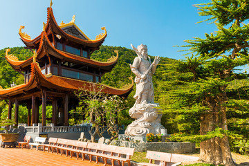 Hu Quoc Pagoda, Beautiful buddhist temple, Phu Quoc Island, Vietnam
