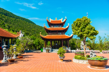 Hu Quoc Pagoda, Beautiful buddhist temple, Phu Quoc Island, Vietnam