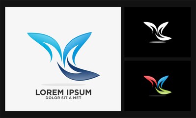 Obraz premium abstract letter M logo