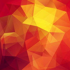 Obraz premium Background of red, orange, yellow geometric shapes. Mosaic pattern. Vector EPS 10. Vector illustration