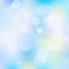 Fototapeta premium Blue bokeh abstract background blur