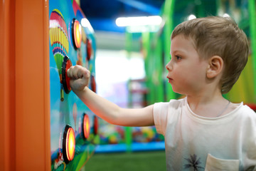 Child playing at playground