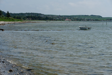 View from Skodshoved Strand and Aarhus. Denmark