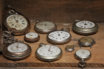 série de montres anciennes vintage