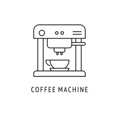 Coffee machine outline icon