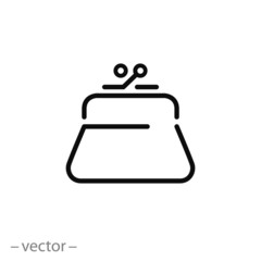 purse icon vector