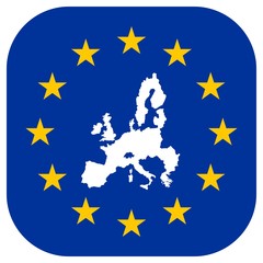 Drapeau européen dans un bouton