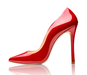 red high heel footwear fashion female style
