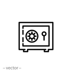 safe icon vector