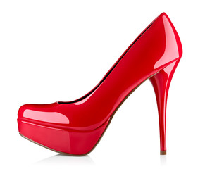 red high heel footwear fashion female style