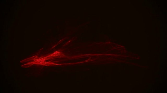 Red streaks light abstract animation background. Seamless Loop