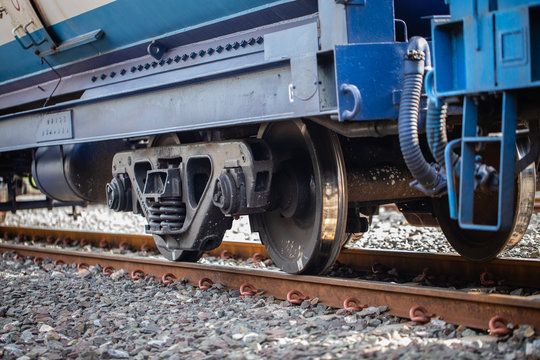Rail and train components, Rail wheel, Railroad tracks