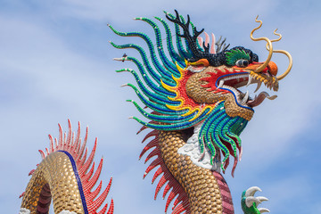 Fototapeta premium Chinese dragon statue