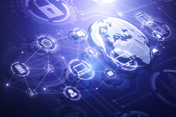 Digital business interface wallpaper