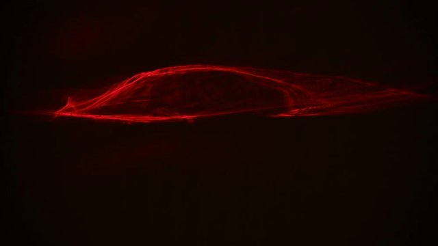 Red streaks light abstract animation background. Seamless Loop