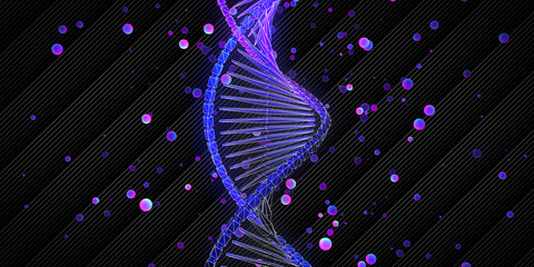 Abstract DNA backdrop