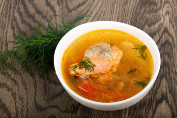 Salmon soup